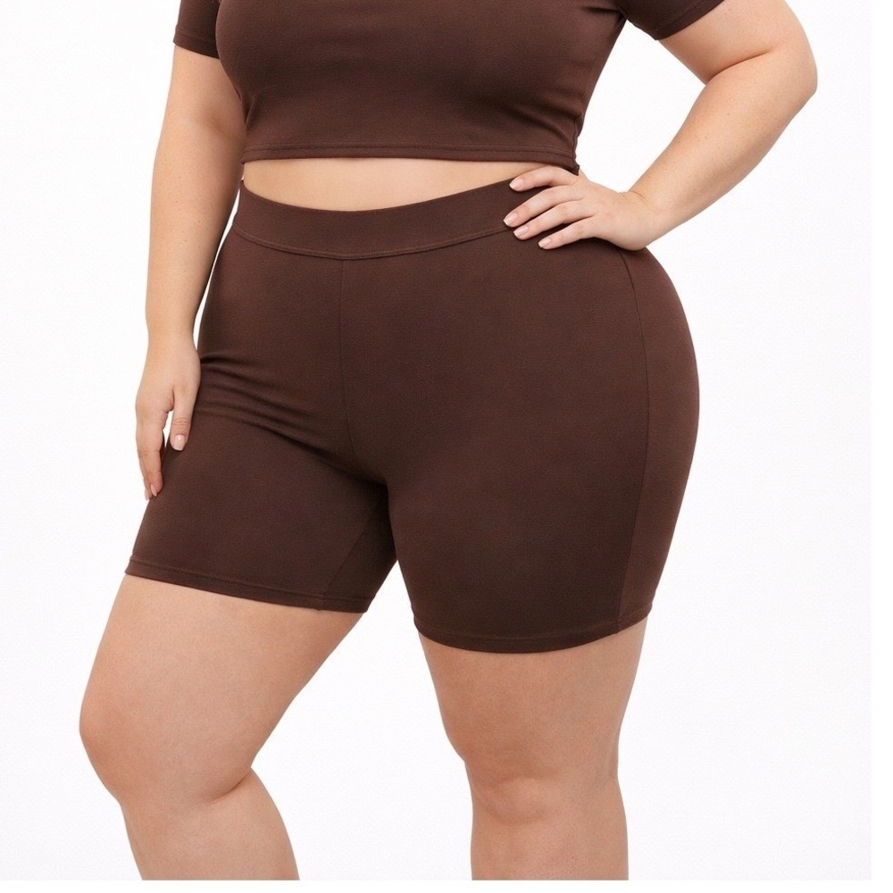SKIMS Fits Everybody‎ Bike Shorts Cocoa 4X FITS 2X-4X